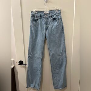 Light Blue Straight-Leg Jeans